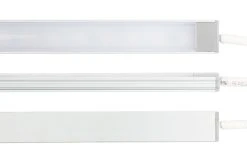 Aluminum LED Light Bar Fixture - Low Profile Surface Mount for Under Cabinet Lighting -Nebo Sales Store alb xkx smf 12v angles