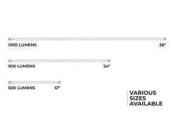 Aluminum LED Light Bar Fixture - Low Profile Surface Mount for Under Cabinet Lighting -Nebo Sales Store alb xkx smf 12v sizes updated