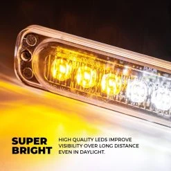 18W Red Low Profile Grille & Surface Mount LED Light Head - 4-Pack for Vehicles 15 18W Red Low Profile Grille & Surface Mount LED Light Head - 4-Pack for Vehicles -Nebo Sales Store artboard 3