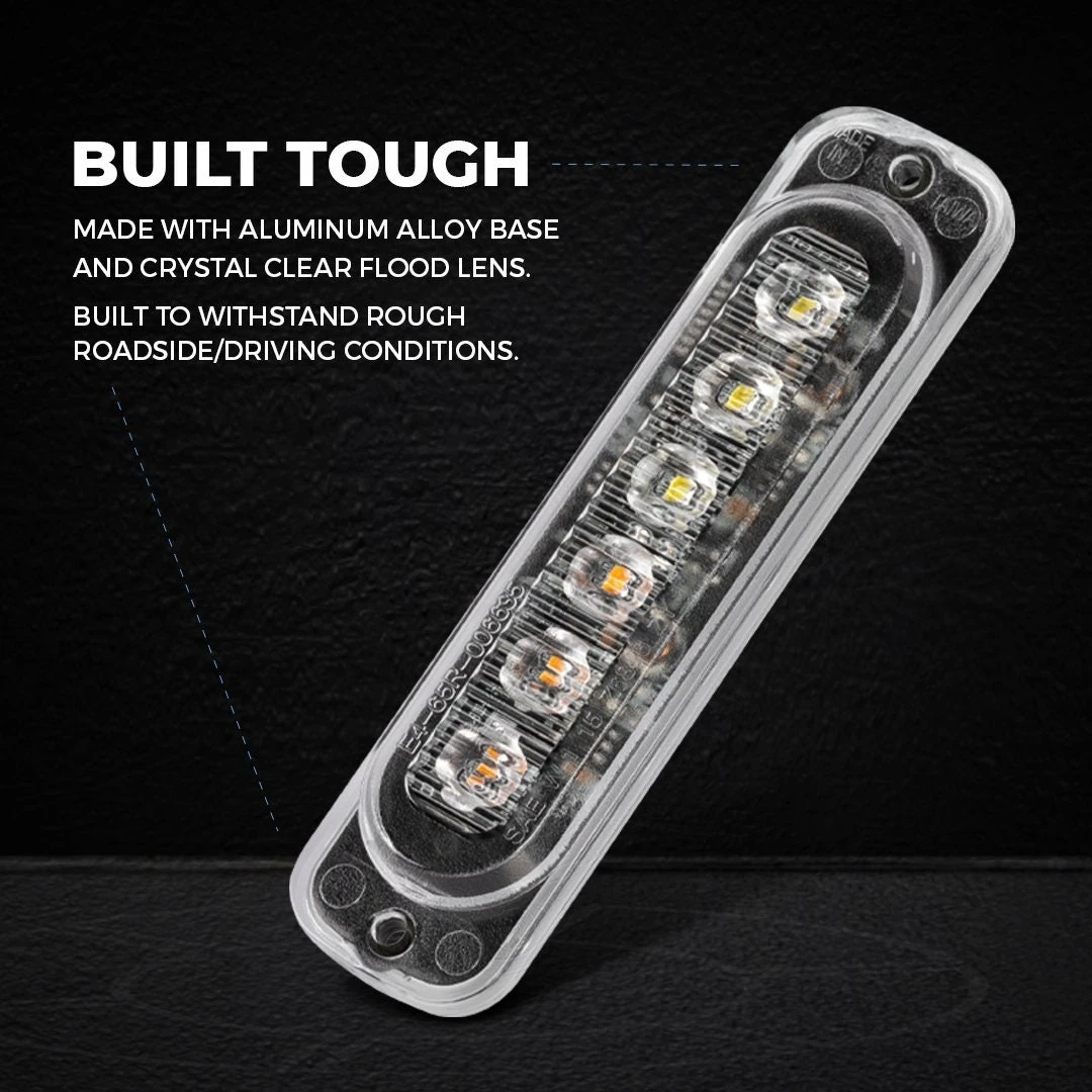 18W Red Low Profile Grille & Surface Mount LED Light Head - 4-Pack for Vehicles 4 18W Red Low Profile Grille & Surface Mount LED Light Head - 4-Pack for Vehicles - Image 4