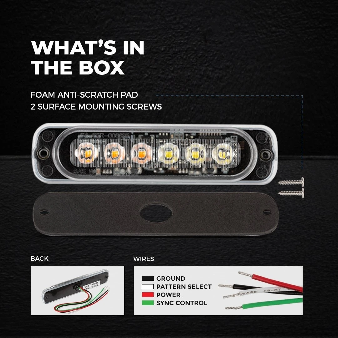 18W Red Low Profile Grille & Surface Mount LED Light Head - 4-Pack for Vehicles 5 18W Red Low Profile Grille & Surface Mount LED Light Head - 4-Pack for Vehicles - Image 5