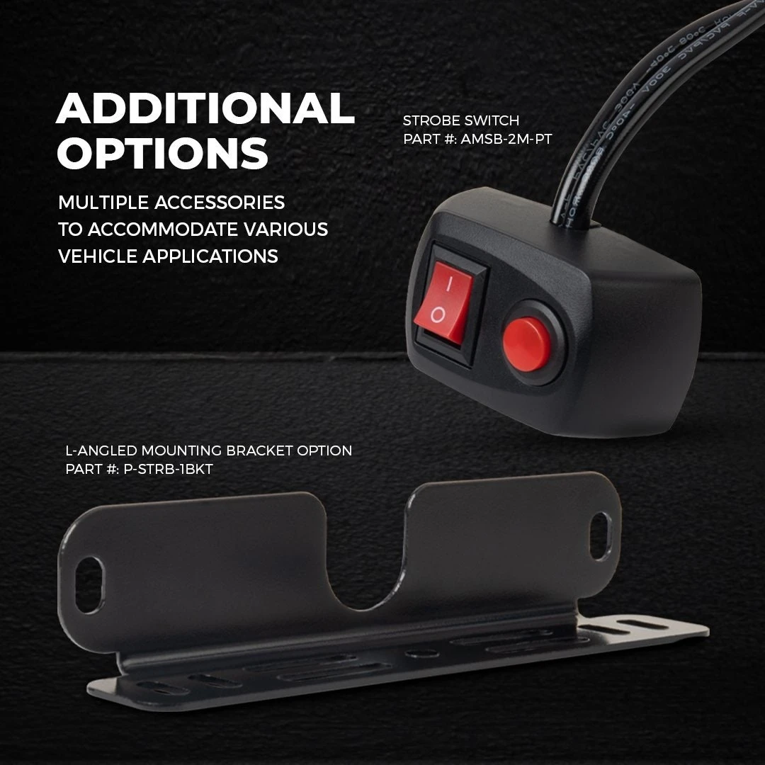 18W Red Low Profile Grille & Surface Mount LED Light Head - 4-Pack for Vehicles 7 18W Red Low Profile Grille & Surface Mount LED Light Head - 4-Pack for Vehicles - Image 7