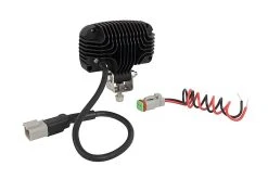 4” Off-Road Dual LED Work Light - 20W, 1800 Lumens - Heavy-Duty Vehicle Lighting -Nebo Sales Store aux 20w dx back view