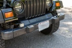 26W LED Pod Light - White & Amber Strobe Combo, Spot Beam, 2,340 Lumens, 2-Pack for Emergency & Service Vehicles -Nebo Sales Store aux 26w s200 sp as app 2pk installed 2