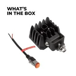 3” LED Pod Light - 40W Spot Beam, Yellow, 3,800 Lumens, 2-Pack for Emergency & Vehicle Lighting 10 3” LED Pod Light - 40W Spot Beam, Yellow, 3,800 Lumens, 2-Pack for Emergency & Vehicle Lighting -Nebo Sales Store aux 40w sx whats in the box v1 1