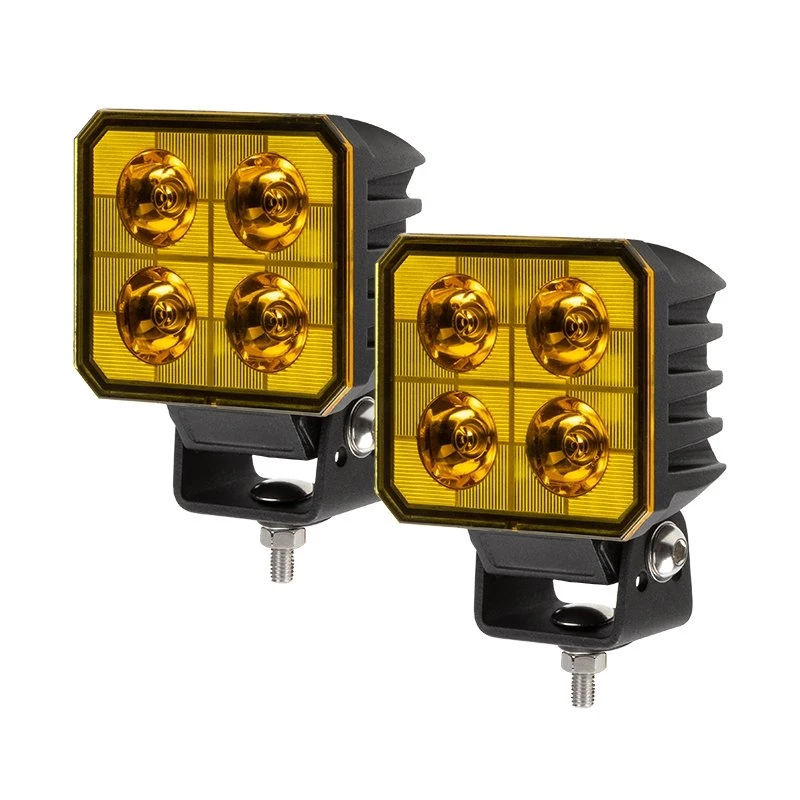 3” LED Pod Light - 40W Spot Beam, Yellow, 3,800 Lumens, 2-Pack for Emergency & Vehicle Lighting 2 3” LED Pod Light - 40W Spot Beam, Yellow, 3,800 Lumens, 2-Pack for Emergency & Vehicle Lighting - Image 2