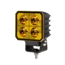3” LED Pod Light - 40W Spot Beam, Yellow, 3,800 Lumens, 2-Pack for Emergency & Vehicle Lighting