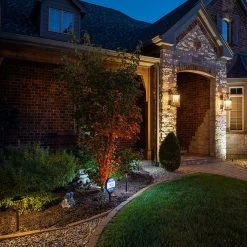 6" Solid Brass LED Landscape Path Light with Two-Tier Cone Shade - Drop-In Fixture - G4 Bulb Options (2700K/4000K/6500K) -Nebo Sales Store bd2a6606 1