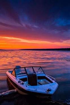 40mm White LED Step Lights - 1 Watt Warm White Metal Trimmed Mini Round Deck & Boat Courtesy Lights -Nebo Sales Store boat sunset lake mini accent light round hood