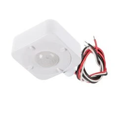 PIR Motion Sensor Fixture Mount - 360° Detection, 120-277 VAC, LED Lighting Compatible