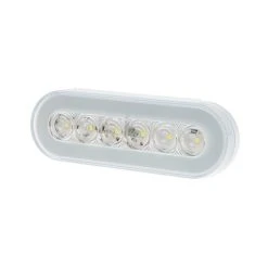 Optronics GloLight LED Backup Light for Trucks & Trailers - 22 LEDs, Submersible, Oval, Clear Lens
