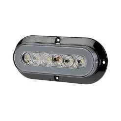 Optronics GloLight LED Backup Light - Flange Mount, Submersible, Oval, Clear for Trucks & Trailers