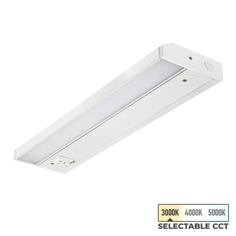 8" LED Under Cabinet Light Fixture - 120V - Selectable CCT (3000K/4000K/5000K) - 6W - Energy-Efficient Residential Lighting 1 8" LED Under Cabinet Light Fixture - 120V - Selectable CCT (3000K/4000K/5000K) - 6W - Energy-Efficient Residential Lighting