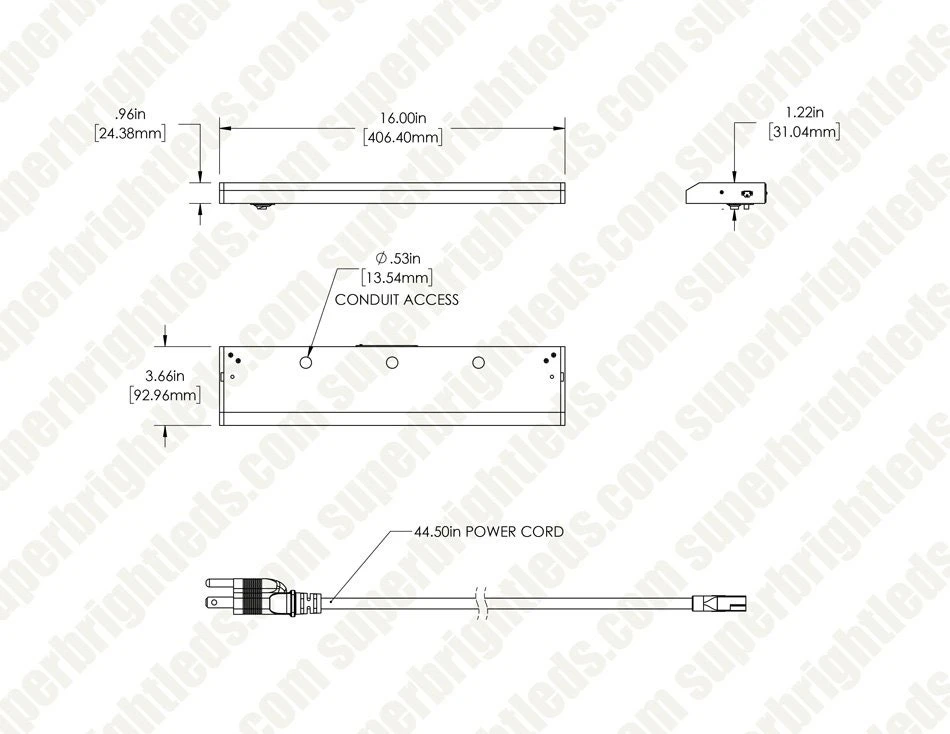 8" LED Under Cabinet Light Fixture - 120V - Selectable CCT (3000K/4000K/5000K) - 6W - Energy-Efficient Residential Lighting 9 8" LED Under Cabinet Light Fixture - 120V - Selectable CCT (3000K/4000K/5000K) - 6W - Energy-Efficient Residential Lighting - Image 9