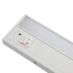 8" LED Under Cabinet Light Fixture - 120V - Selectable CCT (3000K/4000K/5000K) - 6W - Energy-Efficient Residential Lighting 14 8" LED Under Cabinet Light Fixture - 120V - Selectable CCT (3000K/4000K/5000K) - 6W - Energy-Efficient Residential Lighting -Nebo Sales Store c fox cl2414wh3c90 close angle 1