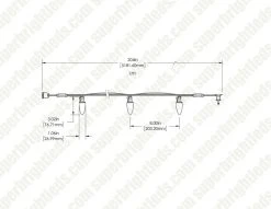 C9 Christmas LED String Lights - 17ft Green Wire with 25 Retro Faceted Bulbs - Energy-Efficient Holiday Decor -Nebo Sales Store cls xc9 5m25 dim drawings