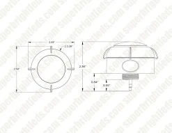 MaxLite Round Control Node - PIR Motion Sensor & Photocell - Plug-and-Play Dimmable LED Light Switch -Nebo Sales Store cna rdmsw dim drawing