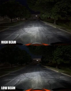 9005 LED Fanless Headlight & Fog Light Conversion Kit - 5,000 Lumens, Adjustable Color Temperature, Compact Heat Sinks -Nebo Sales Store commander tree beam highand low beam