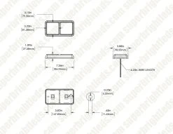 LED Truck & Trailer Rear Combination Lamps - Stop/Turn/Tail Lights - Durable Pair for Enhanced Safety -Nebo Sales Store ctl2 ar dim drawing
