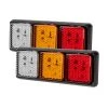 LED Truck & Trailer Rear Combination Lamps - Stop/Turn/Tail/Reverse Lights - Durable Pair for Enhanced Safety