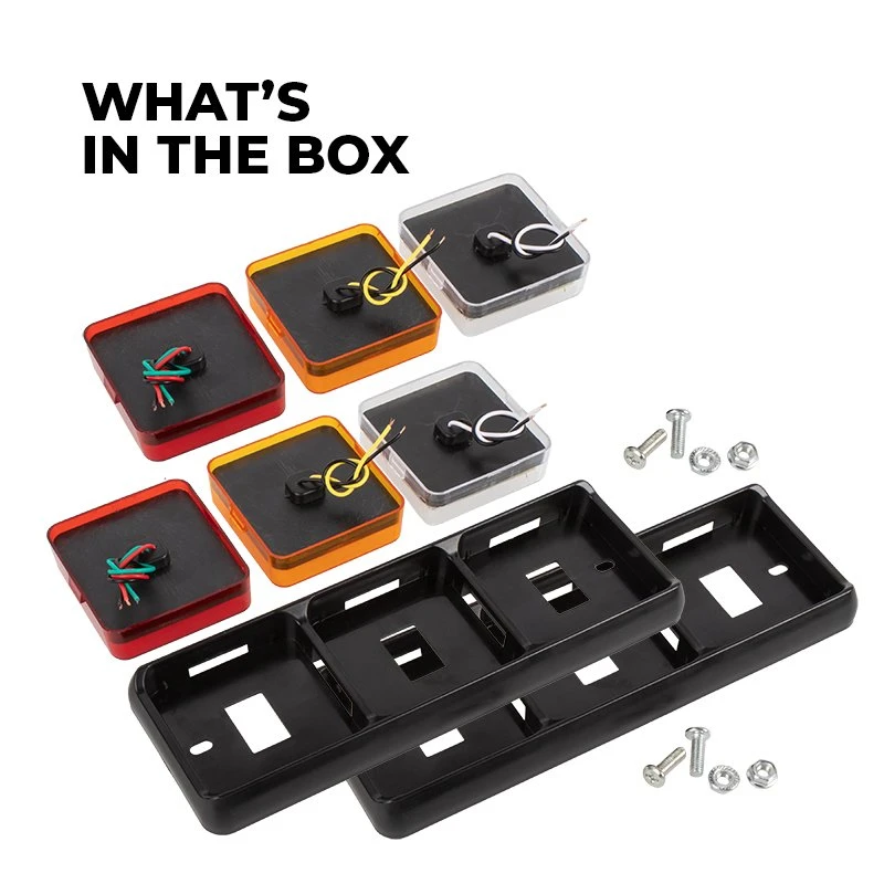 LED Truck & Trailer Rear Combination Lamps - Stop/Turn/Tail/Reverse Lights - Durable Pair for Enhanced Safety 2 LED Truck & Trailer Rear Combination Lamps - Stop/Turn/Tail/Reverse Lights - Durable Pair for Enhanced Safety - Image 2