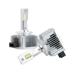 D1S/D1R LED Headlight Bulbs - 6500K, 8,000 Lumens/Set - HID Replacement with Internal Driver
