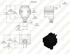 G-LUX Series 6-Spot LED Landscape Lighting Kit with Low Voltage Transformer - Plug & Play -Nebo Sales Store da 06 12w digimark 1