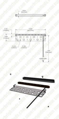 3 Inch LED Hardscape Light - 2700K Warm White - Durable Mounting Plate Included 28 3 Inch LED Hardscape Light - 2700K Warm White - Durable Mounting Plate Included -Nebo Sales Store dims drawings hslf 27k130