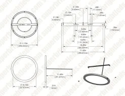 12” LED Downlight with Rose Gold Trim - 24W Flush Mount Ceiling Light - 1920 Lumens - 125W Equivalent - 4000K/3000K - Dimmable 7 12” LED Downlight with Rose Gold Trim - 24W Flush Mount Ceiling Light - 1920 Lumens - 125W Equivalent - 4000K/3000K - Dimmable -Nebo Sales Store dims drawings lprm 30k 40k12 24 2