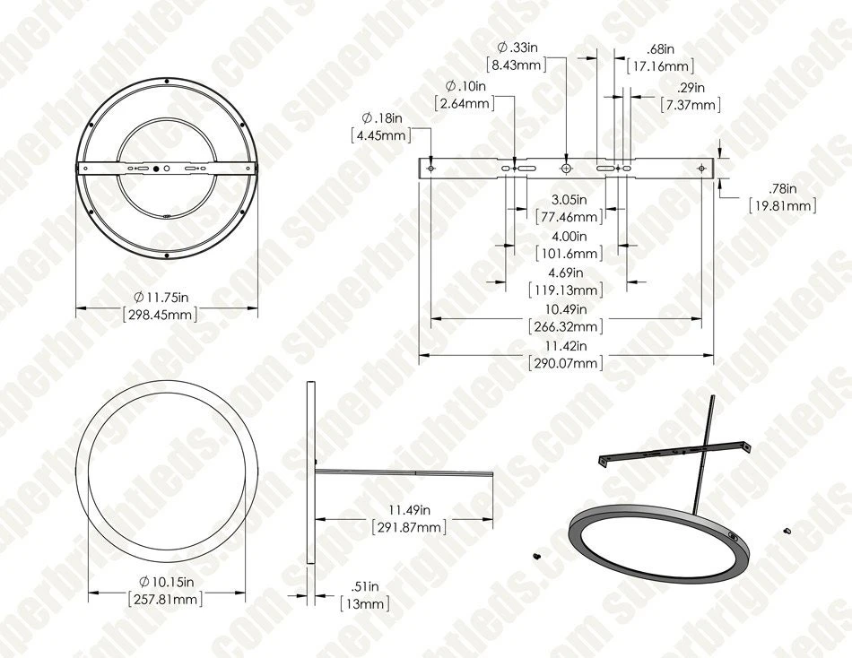 12” LED Downlight with Rose Gold Trim - 24W Flush Mount Ceiling Light - 1920 Lumens - 125W Equivalent - 4000K/3000K - Dimmable 4 12” LED Downlight with Rose Gold Trim - 24W Flush Mount Ceiling Light - 1920 Lumens - 125W Equivalent - 4000K/3000K - Dimmable - Image 4