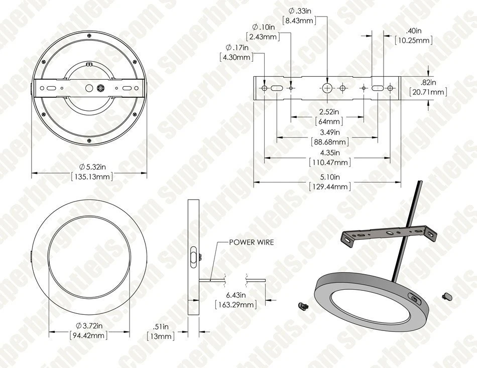5" LED Downlight - Chrome Magnetic Trim - 6W Dimmable Flush Mount Ceiling Light - 3000K/4000K - 50W Equivalent - 360 Lumens 4 5" LED Downlight - Chrome Magnetic Trim - 6W Dimmable Flush Mount Ceiling Light - 3000K/4000K - 50W Equivalent - 360 Lumens - Image 4