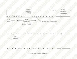 5m Smart LED Strip Lighting Kit - Alexa & Google Assistant Compatible, WiFi/Bluetooth Control - Under Cabinet Lighting 24 5m Smart LED Strip Lighting Kit - Alexa & Google Assistant Compatible, WiFi/Bluetooth Control - Under Cabinet Lighting -Nebo Sales Store dims drawings stn a40k80 b6a 08b5m 24v 5 meters 1