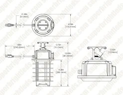 120W LED High Bay Work Light - 15000 Lumens, 5000K Cool White, Linkable Fixture - 400W Equivalent 13 120W LED High Bay Work Light - 15000 Lumens, 5000K Cool White, Linkable Fixture - 400W Equivalent -Nebo Sales Store dims drawings tjsl 50k120w assembly0