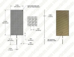 Tunable White LED Back Lighting Sheet - 18.9" x 9.5" - 24V - IP20 - Adjustable 2700K-6500K for Signs & Trade Shows -Nebo Sales Store dims lls h80 c2a 60b01 24v