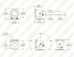 3W Underwater RGB LED Light - Auto Color Changing Pond & Landscape Spotlight - 12V AC/DC 13 3W Underwater RGB LED Light - Auto Color Changing Pond & Landscape Spotlight - 12V AC/DC -Nebo Sales Store dims lpl 30k3w