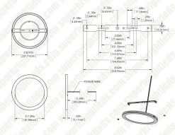 9” LED Downlight with Rose Gold Trim - 18W Flush Mount Ceiling Light - 1,440 Lumens - 100W Equivalent - 4000K/3000K - Dimmable -Nebo Sales Store dims lprm 30k 40k9 18
