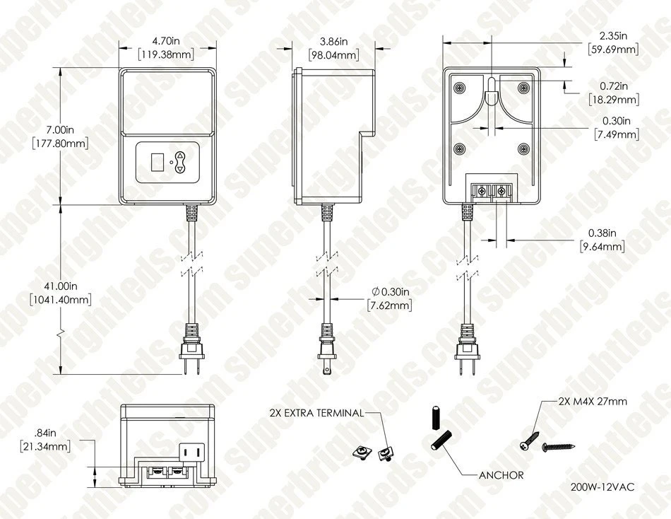 200W Low-Voltage Landscape Lighting Transformer with Photocell & Timer - DiodeDrive® Series - 12VAC 8 200W Low-Voltage Landscape Lighting Transformer with Photocell & Timer - DiodeDrive® Series - 12VAC - Image 8