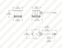 Merrytek Microwave Motion Sensor - 360° Detection, Remote Controlled, Fixed Mount, 120-277 VAC -Nebo Sales Store dims mc054v rc b 054 b mh10