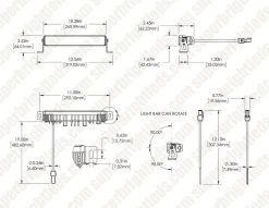 10" Modular Off-Road LED Light Bar - 45W, 4700 Lumens, Driving Beam for Trucks & SUVs -Nebo Sales Store dims orb10 17ws sp 1