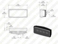 12W LED Tractor Work Light - 850 Lumens Sealed Beam Replacement for John Deere Tractors - RE306510 -Nebo Sales Store djl w12w fl assembly digimark