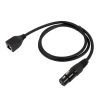 DMX Adapter - XLR3 Female to RJ45 Female - 1m Cable for LED Lighting & Installation