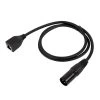 DMX Adapter - XLR3 Male to RJ45 Female - 1m Cable for LED Lighting & Stage Equipment