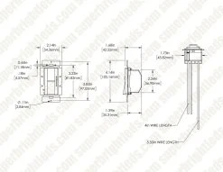 6-Pack 1-Way LED Dimmer Switch - Single-Pole Rocker, 120V, White - Residential Lighting -Nebo Sales Store dnd led1 1 w dim drawings