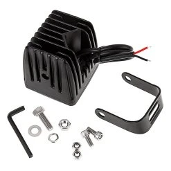 3" Square LED Fog Light - 25W, 1,700 Lumens - High-Performance Vehicle Lighting -Nebo Sales Store dot approved led fog light 3 inch square 25w back view 1