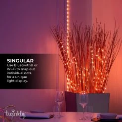 Twinkly Dots 9.8ft RGB Smart LED Light String - 60 App-Controlled LEDs - USB-Powered for Indoor/Outdoor Use 15 Twinkly Dots 9.8ft RGB Smart LED Light String - 60 App-Controlled LEDs - USB-Powered for Indoor/Outdoor Use -Nebo Sales Store dots 4 up1