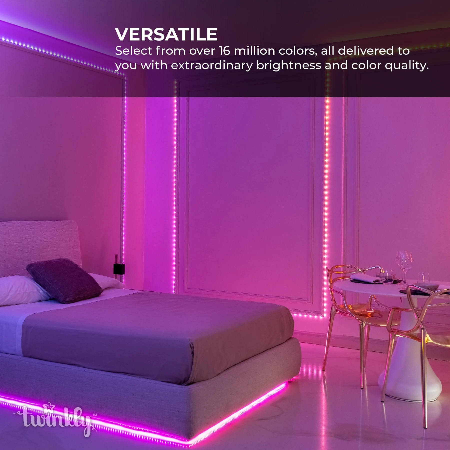 Twinkly Dots 9.8ft RGB Smart LED Light String - 60 App-Controlled LEDs - USB-Powered for Indoor/Outdoor Use 6 Twinkly Dots 9.8ft RGB Smart LED Light String - 60 App-Controlled LEDs - USB-Powered for Indoor/Outdoor Use - Image 6