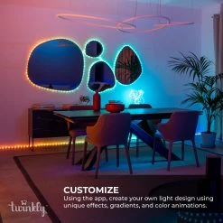 Twinkly Dots 9.8ft RGB Smart LED Light String - 60 App-Controlled LEDs - USB-Powered for Indoor/Outdoor Use 18 Twinkly Dots 9.8ft RGB Smart LED Light String - 60 App-Controlled LEDs - USB-Powered for Indoor/Outdoor Use -Nebo Sales Store dots 7