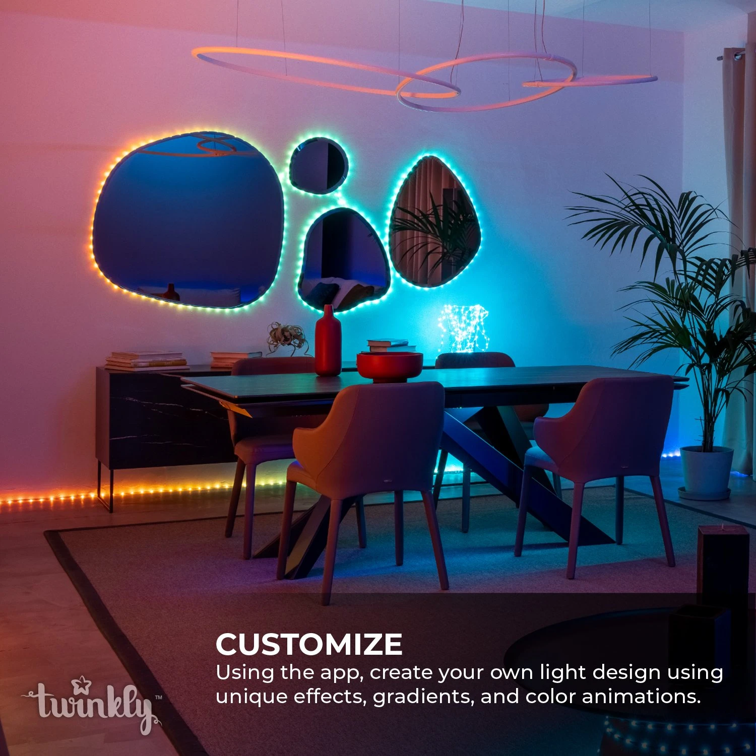 Twinkly Dots 9.8ft RGB Smart LED Light String - 60 App-Controlled LEDs - USB-Powered for Indoor/Outdoor Use 8 Twinkly Dots 9.8ft RGB Smart LED Light String - 60 App-Controlled LEDs - USB-Powered for Indoor/Outdoor Use - Image 8