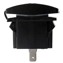 Dual USB Charger LED Rocker Switch Adapter with Blue Illumination - USB Type A Ports for Easy Installation 8 Dual USB Charger LED Rocker Switch Adapter with Blue Illumination - USB Type A Ports for Easy Installation -Nebo Sales Store dual usb power port profile view