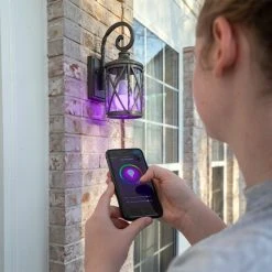 10W A19 WiFi Smart LED Light Bulb - RGBW Color Changing, Hubless, Alexa/Google Assistant/Smartphone Compatible, 60W Equivalent, 800 Lumens, E27SH-RGBW10 13 10W A19 WiFi Smart LED Light Bulb - RGBW Color Changing, Hubless, Alexa/Google Assistant/Smartphone Compatible, 60W Equivalent, 800 Lumens, E27SH-RGBW10 -Nebo Sales Store e27sh rgbw10 wifi bulb installed w phone app